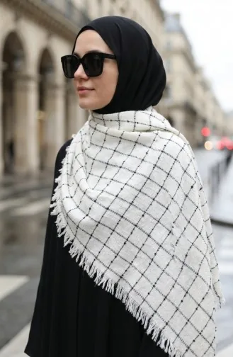 Omuz Şal 3035-01 Krem