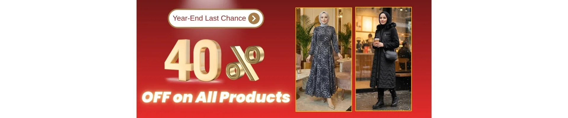 Letzte Chance zum Jahresende: 40% Rabatt auf alles