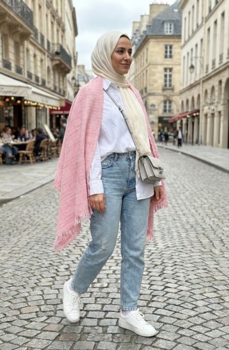 Shoulder Shawl 3018-01 Pink 3018-01