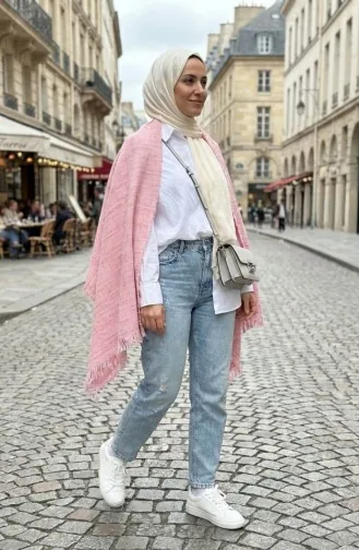Omuz Şal 3018-01 Pembe