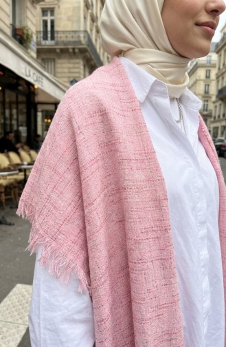 شال كتف 3018-01 وردي 3018-01