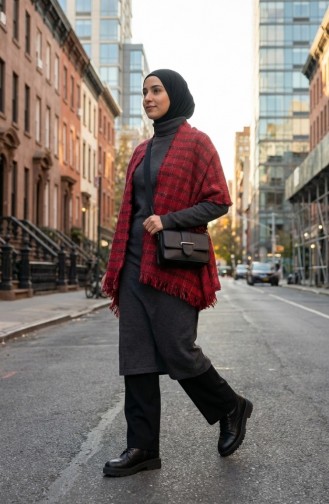 Châle D`épaule 3020-01 Rouge 3020-01