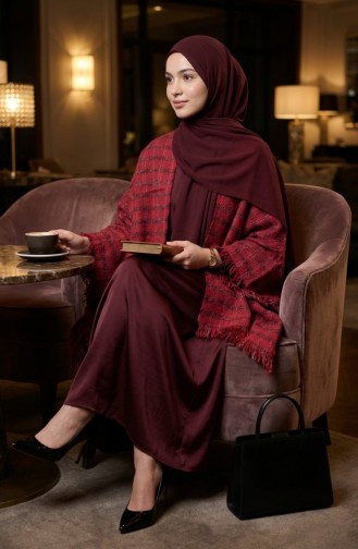 Shoulder Shawl 3020-01 Red 3020-01