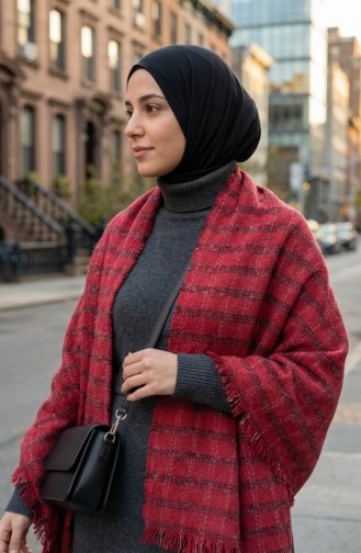 Shoulder Shawl 3020-01 Red 3020-01