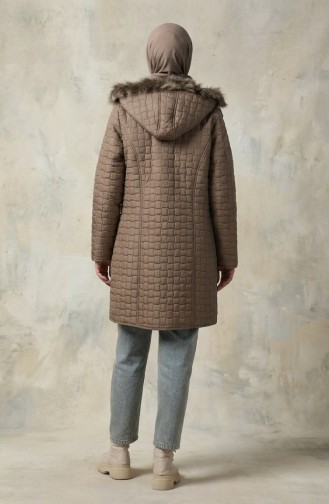 Plus Size Steppjacke Mit Kapuze 6132-04 Nerz 6132-04