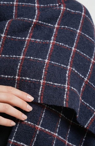 Shoulder Shawl 3032-01 Navy Blue 3032-01