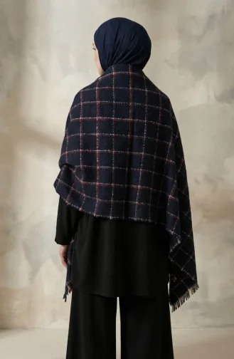 Shoulder Shawl 3032-01 Navy Blue 3032-01