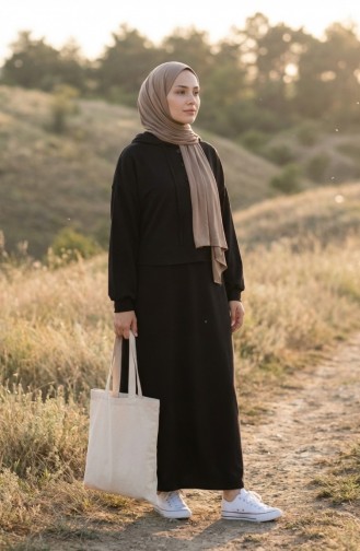 Düğmeli Takım Elbise 4609-04 Siyah