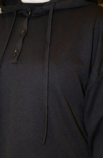 Düğmeli Takım Elbise 4609-04 Siyah