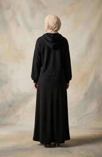 Düğmeli Takım Elbise 4609-04 Siyah