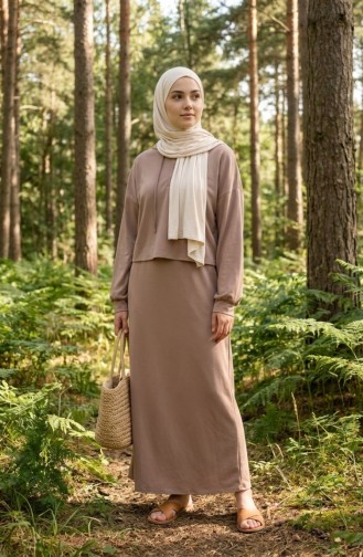 Geknoopt Jurkpak 4609-05 Nerts 4609-05