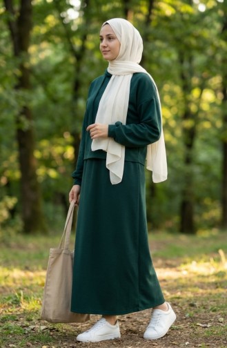 Button-Down Dress Suit 4609-07 Emerald Green 4609-07