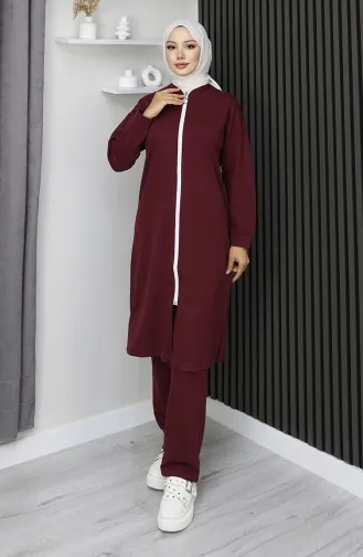 Survêtement Zippé 3044-16 Rouge Bordeaux 3044-16