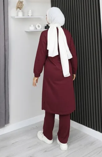 Survêtement Zippé 3044-16 Rouge Bordeaux 3044-16