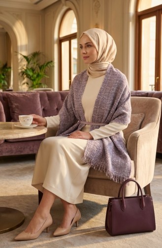 Schoudersjaal 3005-01 Lila 3005-01