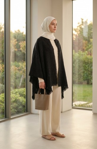 Shoulder Shawl 3006-01 Black 3006-01