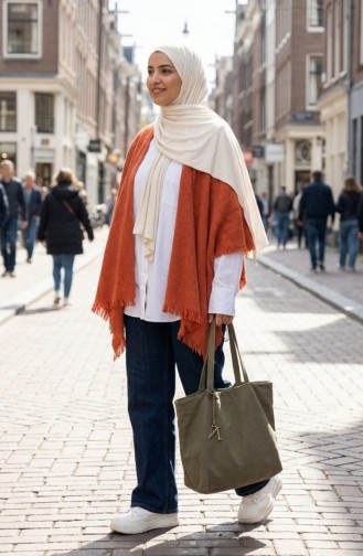 شال كتف 3008-01 تيراكوتا 3008-01