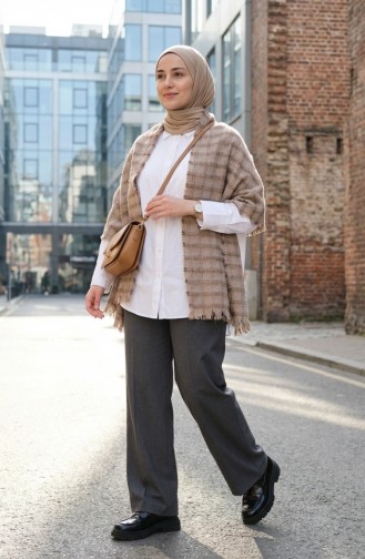 Schulterschal 3009-01 Nerz 3009-01