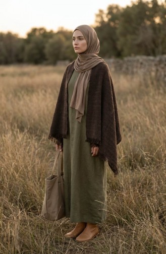 Shoulder Shawl 3011-01 Brown 3011-01