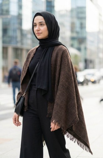 Shoulder Shawl 3011-01 Brown 3011-01