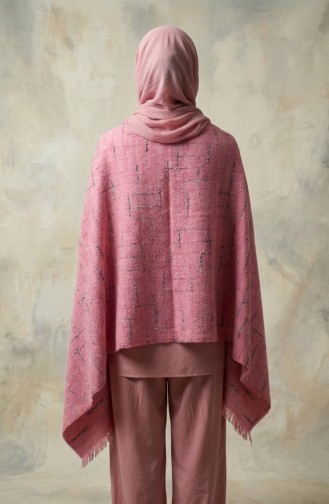 شال كتف 3019-01 وردي 3019-01
