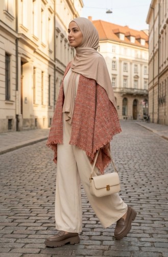 Shoulder Shawl 3021-01 Terracotta 3021-01