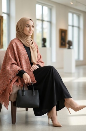 Schulterschal 3021-01 Terrakotta 3021-01