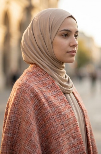 Schulterschal 3021-01 Terrakotta 3021-01