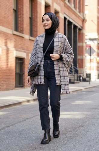 Châle D`épaule 3023-01 Vison Noir 3023-01