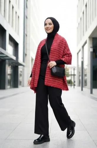 Omuz Şal 3026-01 Bordo