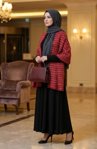 شال كتف 3026-01 بورغندي 3026-01