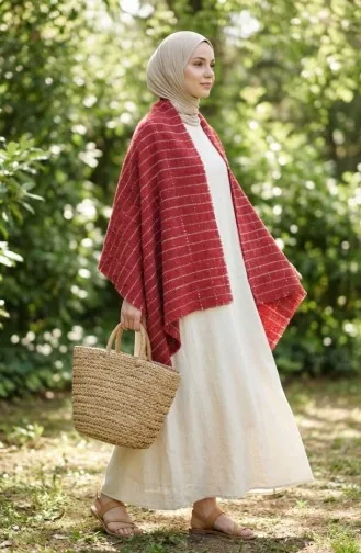 Omuz Şal 3026-01 Bordo