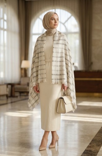 شال كتف 3030-01 بيج 3030-01