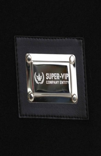 Ensemble Deux Pièces Tunique Et Pantalon Avec Emblème 0228-02 Noir 0228-02