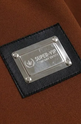 Tuniek En Broek Tweedelig Set Met Embleemdetails 0228-03 Tan 0228-03