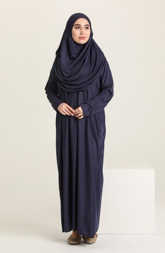 Dunkelblau Gebetskleid 1973-07