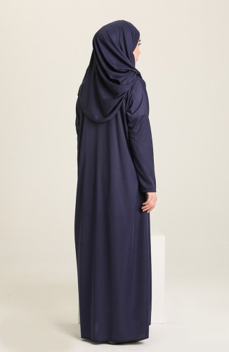 Dunkelblau Gebetskleid 1973-07
