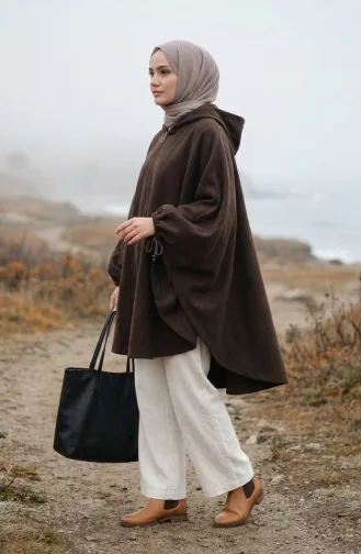 بونشو حجاب بغطاء للرأس 0505-03 بني 0505-03