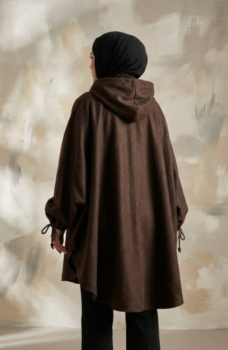 Hooded Hijab Poncho 0505-03 Brown 0505-03