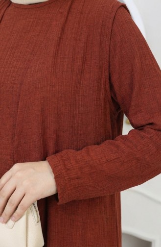 Dress Vest Two-Piece Set 6527-02 Terracotta 6527-02