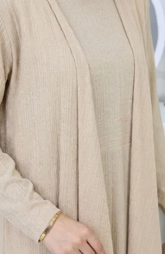 Ensemble Deux Pièces Gilet Habillé 6527-06 Vison 6527-06