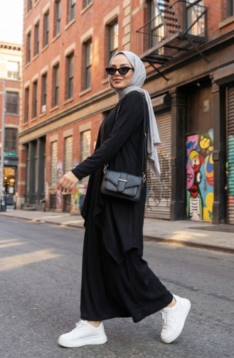 Jurkvest Tweedelig Set 6527-09 Zwart 6527-09