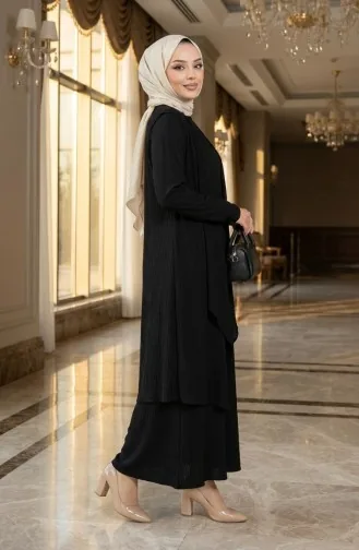 Dress Vest Two-Piece Set 6527-09 Black 6527-09