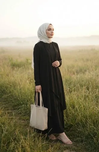 Dress Vest Two-Piece Set 6527-09 Black 6527-09