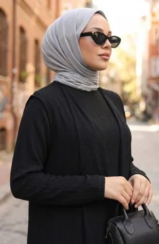 Dress Vest Two-Piece Set 6527-09 Black 6527-09