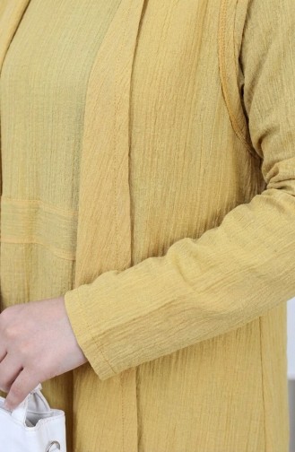 Ensemble Deux Pièces Gilet Habillé 6527-05 Moutarde 6527-05