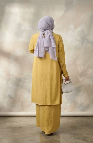 Ensemble Deux Pièces Gilet Habillé 6527-05 Moutarde 6527-05