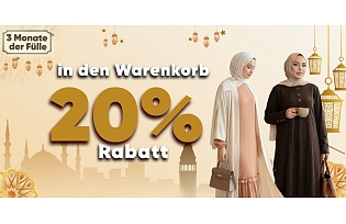 Zusätzliche 20% Rabatt im Warenkorb