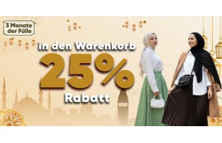 Zusätzliche 25% Rabatt im Warenkorb