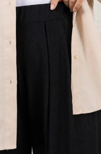 Shalwar Hose Mit Elastischem Bund 0001-01 Schwarz 0001-01